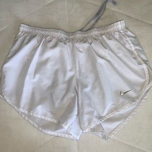 White Nike Dry-fit Shorts